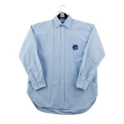 Second life - Klasyczna koszula męska jednolita jasnoniebieska - Jak nowy. Niebieskie koszule RALPH LAUREN, na lato, m, bez wzorów, z materiału, bez kołnierzyka, bez ramiączek. Za 186.06 zł.