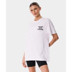 Bawełniany T-shirt z nadrukiem uniseks Carpatree. Białe t-shirty sportowe CARPATREE, bez wzorów, z bawełny, bez ramiączek, na fitness i siłownię. W wyprzedaży za 127.49 zł.