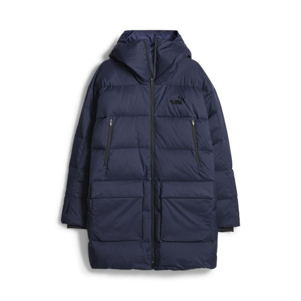 Puma Kurtka Protective Down Coat 67537806. Niebieskie kurtki Puma, l, bez wzorów, z materiału, z kapturem. Za 634.99 zł.