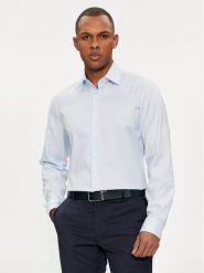 Michael Kors Koszula MD0MD91514 Błękitny Modern Fit. Niebieskie koszule Michael Kors, m, bez wzorów, z bawełny, bez kołnierzyka, bez ramiączek. Za 499.99 zł.