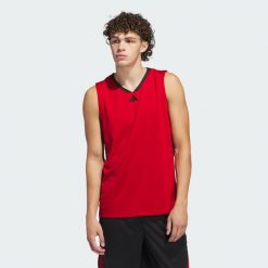 Koszulka adidas Basketball Legends Tank. Czarne bezrękawniki Adidas, bez wzorów, z materiału, bez kołnierzyka, bez ramiączek. Za 129.00 zł.