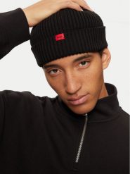 Hugo Czapka Xush 50524558 Czarny. Czarne czapki zimowe Hugo, bez wzorów, z materiału. Za 249.99 zł.