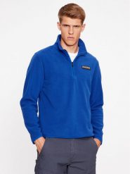 Napapijri Polar NP0A4HDV Niebieski Regular Fit. Niebieskie bluzy z polaru Napapijri, m, bez wzorów, z polaru, bez kaptura. Za 279.99 zł.