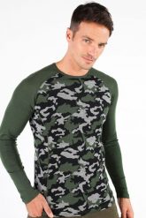 Koszulka męska z długim rękawem z 100% wełny Merino (230 g/m²) Woolona Asker. Zielone bielizna termoaktywna WOOLONA, na zimę, m, bez wzorów, z dzianiny, bez ramiączek, trekkingowe. Za 315.00 zł.