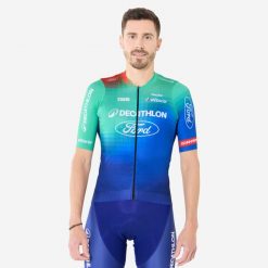Koszulka rowerowa MTB Decathlon Ford Racing Team Replica. Bluzy TACTIC, m, bez wzorów, z meshu, bez kaptura. Za 309.99 zł.