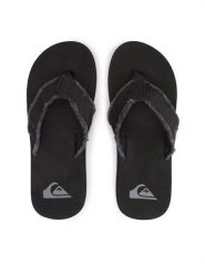 Quiksilver Japonki AQYL100047 Czarny. Czarne japonki Quiksilver, bez wzorów, z materiału. Za 89.99 zł.