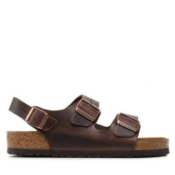 Sandały Birkenstock. Brązowe sandały Birkenstock, bez zapięcia. Za 589.99 zł.