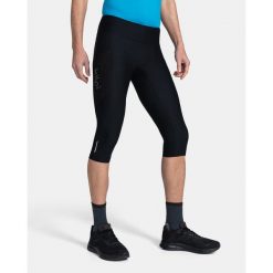 Męskie legginsy kompresyjne 3/4 Kilpi TERRY-M. Czarne legginsy długie sportowe Kilpi, m, bez wzorów, z materiału, do biegania. Za 153.53 zł.