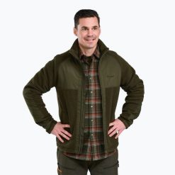Kurtka męska Pinewood Pile Fleece. Zielone kurtki Pinewood, m, bez wzorów, bez kaptura. Za 429.99 zł.