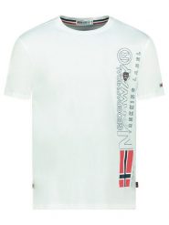 Geographical Norway Koszulka "Jogo" w kolorze białym rozmiar: XXL. Białe bezrękawniki Geographical Norway, xxl, bez wzorów, z bawełny, bez kołnierzyka, bez ramiączek. Za 65.85 zł.