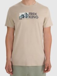 4F Koszulka w kolorze beżowym rozmiar: S. Brązowe bezrękawniki 4F, s, bez wzorów, z bawełny, bez kołnierzyka, bez ramiączek. Za 37.21 zł.