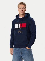 Tommy Hilfiger Bluza Gifting Flag MW0MW45189 Granatowy Regular Fit. Niebieskie bluzy Tommy Hilfiger, l, bez wzorów, z bawełny, bez kaptura. Za 569.99 zł.
