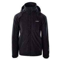 Kurtka Męska Helmo 3 W 1. Czarne kurtki Hi-tec, m, bez wzorów, bez kaptura. Za 562.99 zł.