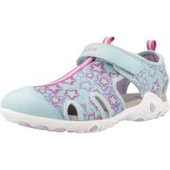 Sandały GEOX J S.WHINBERRY G. C Zielony. Zielone sandały Geox, z tkaniny, bez zapięcia. Za 216.99 zł.