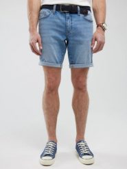 Szorty męskie jeansowe niebieskie Aden 255. Niebieskie szorty BIG STAR, m, bez wzorów, z denimu, eleganckie. Za 199.99 zł.