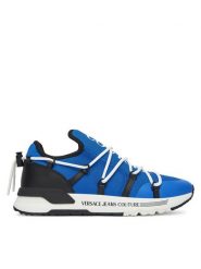 Versace Jeans Couture Sneakersy 78YA3SA6 Niebieski. Niebieskie buty sportowe casual Versace Jeans Couture, bez wzorów, z jeansu, bez zapięcia. Za 509.99 zł.