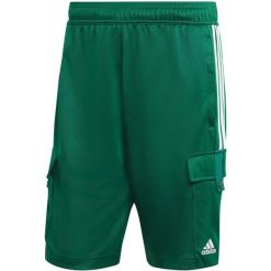 Spodenki krótkie męskie adidas Tiro Cargo. Zielone szorty Adidas, m, bez wzorów, z poliesteru, sportowe. Za 178.99 zł.