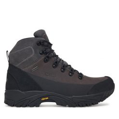 Trekkingi CMP. Brązowe botki sznurowane CMP, bez wzorów, bez obcasa, bez zapięcia. Za 689.99 zł.