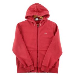 Second life - Nike bluza męska z kapturem na zamek czerwona - Stan dobry. Czerwone bluzy z kapturem Nike, m, bez wzorów, z materiału, z kapturem. Za 106.46 zł.