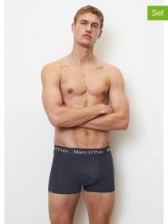 Marc O´Polo Bokserki (5 par) w kolorze granatowym i szarym rozmiar: M. Niebieskie bokserki m, bez wzorów, z bawełny. Za 133.91 zł.