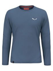 Salewa Koszulka funkcyjna "Pedroc Dry" w kolorze niebieskim rozmiar: S. Niebieskie t-shirty sportowe Salewa, bez wzorów, z materiału, bez ramiączek, outdoorowe. Za 184.95 zł.