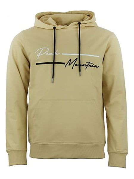 Peak Mountain Bluza "Codek" w kolorze beżowym rozmiar: M. Brązowe bluzy z kapturem Peak Mountain, m, bez wzorów, z bawełny, z kapturem. Za 148.61 zł.