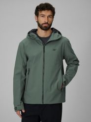4F Kurtka przejściowa membrana 5000 męska - zielona L. Zielone kurtki 4F, l, bez wzorów, ze skóry, bez kaptura. Za 299.99 zł.