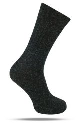 Ciepłe Wełniane Skarpetki Zimowe - Grafit, Melanż. Szare skarpety His Story, bez wzorów, z elastanu. Za 39.99 zł.