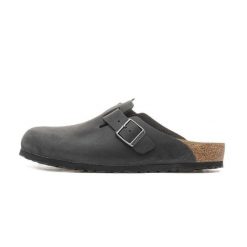 Sandały Boston Olejowana Skóra Rozmiar 36 - 0059461 Czarny. Brązowe sandały Birkenstock, z materiału, bez zapięcia. Za 654.95 zł.