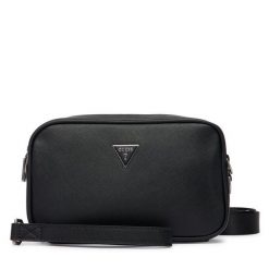 Saszetka Guess. Czarne torby na ramię Guess, z aplikacjami, małe, bez dodatków. Za 329.99 zł.