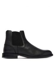 Tommy Hilfiger Sztyblety Corporate Dressy Lth Chelsea FM0FM05935 Czarny. Czarne botki sznurowane Tommy Hilfiger, bez wzorów, ze skóry, bez obcasa, bez zapięcia. Za 699.99 zł.