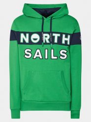 North Sails Bluza 691250 Zielony Regular Fit. Zielone bluzy North Sails, l, bez wzorów, z bawełny, bez kaptura. Za 219.99 zł.