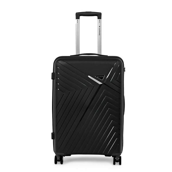 Walizka na kółkach twarda Sapphire ST-3030P czarna - średnia M. Czarne walizki Sapphire, bez wzorów, z gumy, średnie. W wyprzedaży za 119.80 zł.