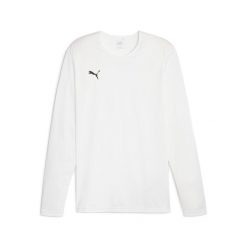 Dżersej z długim rękawem Puma Hoops team shooting. Białe bluzki z długim rękawem Puma, bez wzorów, z dżerseju, bez kołnierzyka, bez ramiączek. Za 168.90 zł.
