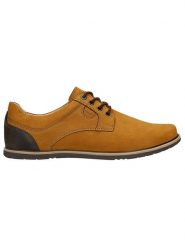 Wojas Skórzane trzewiki w kolorze jasnobrązowym rozmiar: 43. Brązowe botki sznurowane Wojas, bez wzorów, ze skóry, bez obcasa, bez zapięcia. Za 302.45 zł.