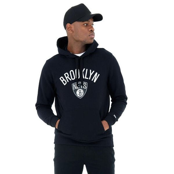 Bluza z kapturem Brooklyn Nets. Białe bluzy New Era, m, bez wzorów, z kapturem. Za 295.50 zł.