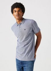 WRANGLER REFINED POLO SHIRT MĘSKA KOSZULKA POLO POLÓWKA GREY 112350390 W749018002. Szare koszulki polo Wrangler, m, bez wzorów, bez kołnierzyka, bez ramiączek. Za 109.99 zł.