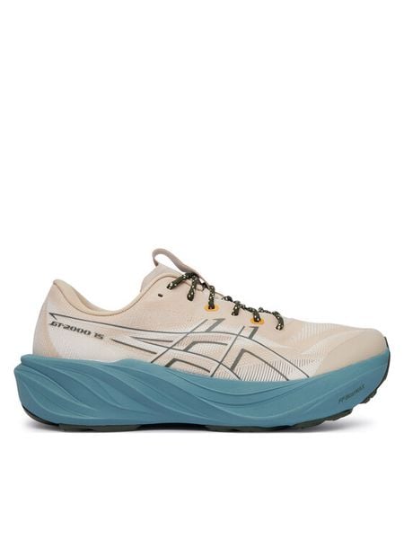 Asics Buty do biegania Gt-2000 15 Tr 1011C308 Beżowy. Brązowe buty do biegania ASICS, bez wzorów, z meshu, bez zapięcia, do biegania. Za 659.99 zł.