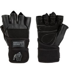 Dallas Rękawiczki z owijkami na nadgarstki - Czarny. Czarne rękawiczki GORILLA WEAR, bez wzorów. Za 193.00 zł.