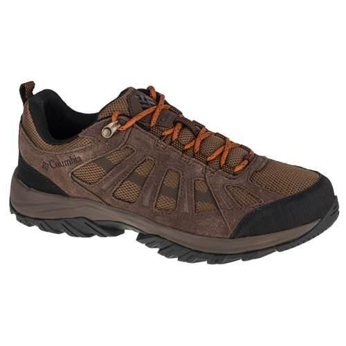Buty trekkingowe męskie Columbia Redmond Iii. Brązowe trekkingi Columbia, bez wzorów, z materiału, bez zapięcia. Za 299.99 zł.