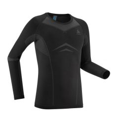 Koszulka termoaktywna narciarska męska Odlo Performance Evolution Warm. Czarne bielizna termoaktywna ODLO, na zimę, m, bez wzorów, bez ramiączek, narciarskie. Za 289.99 zł.