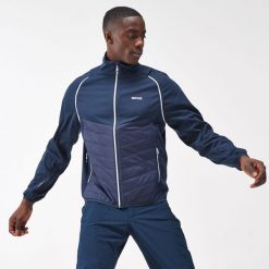 Męska kurtka turystyczna hybrydowa ocieplana Steren. Czerwone kurtki przeciwdeszczowe Regatta, m, bez wzorów, bez kaptura. Za 244.99 zł.