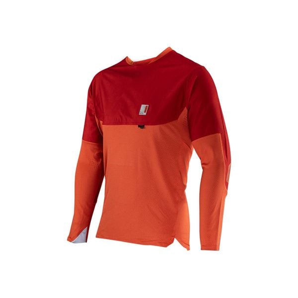 Koszulka rowerowa LEATT Jersey MTB AllMtn 4.0. Czerwone bluzy LEATT, bez wzorów, z jersey, bez kaptura. Za 377.99 zł.