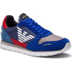 Sneakersy EMPORIO ARMANI - X4X215 XL200 D004 Prus.Blu/Scarl/Ming. Buty sportowe casual marki Emporio Armani. Za 709.00 zł.