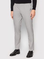 Selected Homme Spodnie garniturowe Logan 16056890 Szary Slim Fit. Szare eleganckie spodnie Selected Homme, m, z wiskozy. Za 169.99 zł.