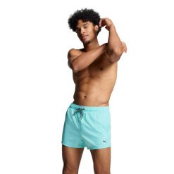 Męskie kąpielówki Puma, krótkie, Electric Mint. Zielone kąpielówki Puma, m, bez wzorów, krótkie. Za 173.99 zł.