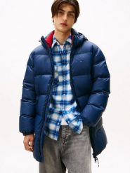Tommy Jeans kurtka puchowa Mężczyźni Puch niebieski, XXL. Niebieskie kurtki Tommy Jeans, m, bez wzorów, z jeansu, bez kaptura. Za 1,299.95 zł.