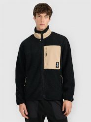 4F Polar sherpa regular ze stójką męski - czarny XL. Czarne bluzy z polaru 4F, m, bez wzorów, z materiału, bez kaptura. Za 249.99 zł.