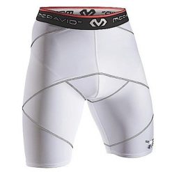 Spodenki wspierające przywodziciele McDavid Cross Compression. Białe bielizna termoaktywna MCDAVID, l, bez wzorów, z materiału, bez ramiączek, do piłki nożnej. Za 264.50 zł.