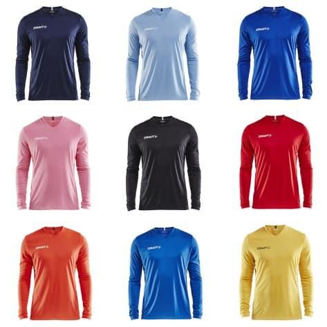 Koszulka treningowa męska Craft Squad Solid. Niebieskie bluzki z długim rękawem Craft, m, bez wzorów, bez kołnierzyka, bez ramiączek. Za 136.00 zł.